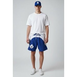 NHL Toronto Maple Leafs Men's Large Blue White‎ Board Swim Shorts Swim Suit